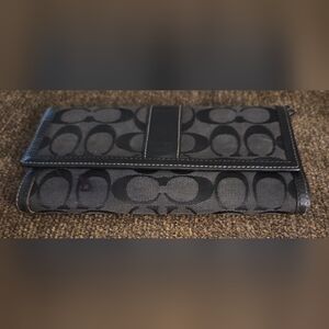 Coach Black and Gray Wallet